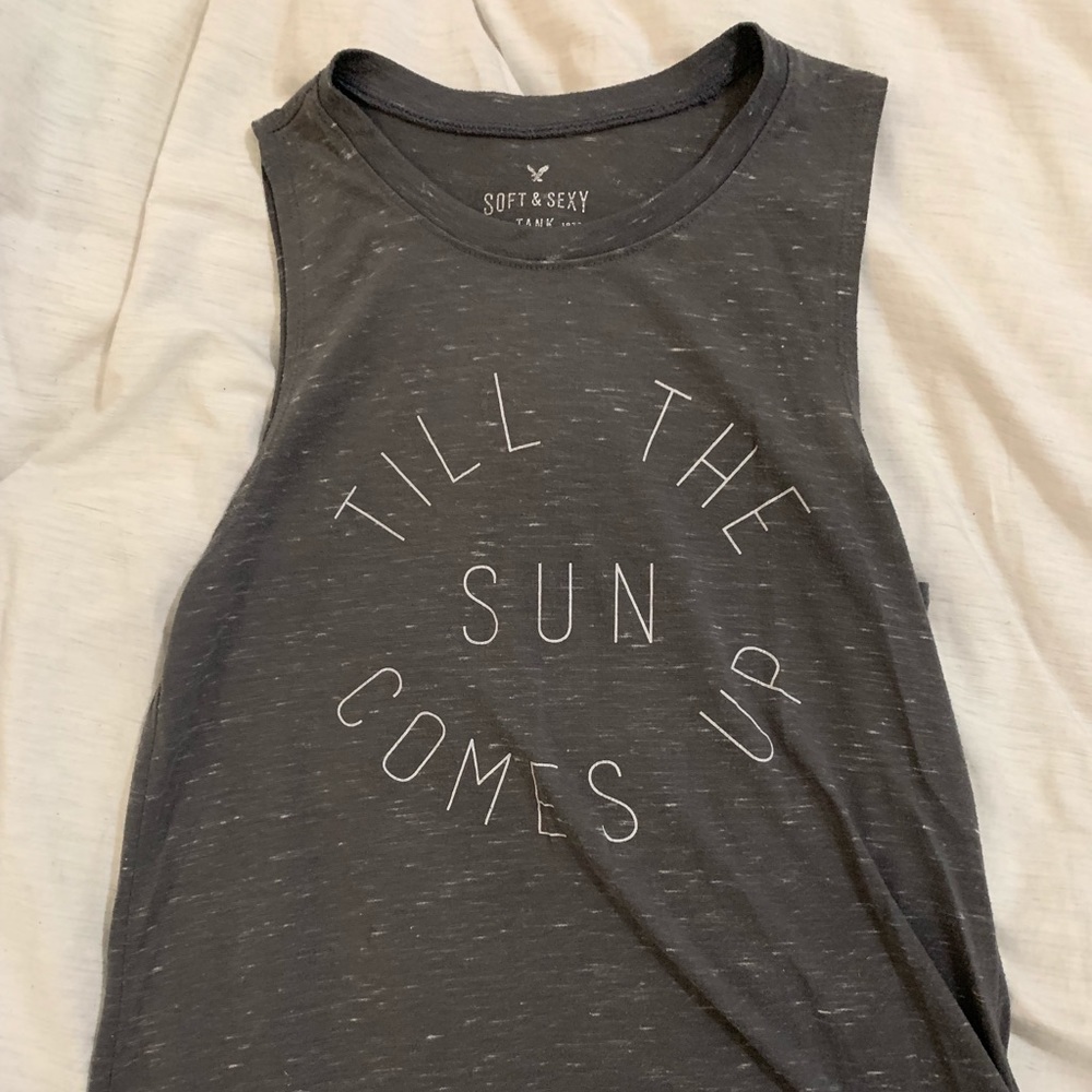 “Till the sun comes up” american eagle tank